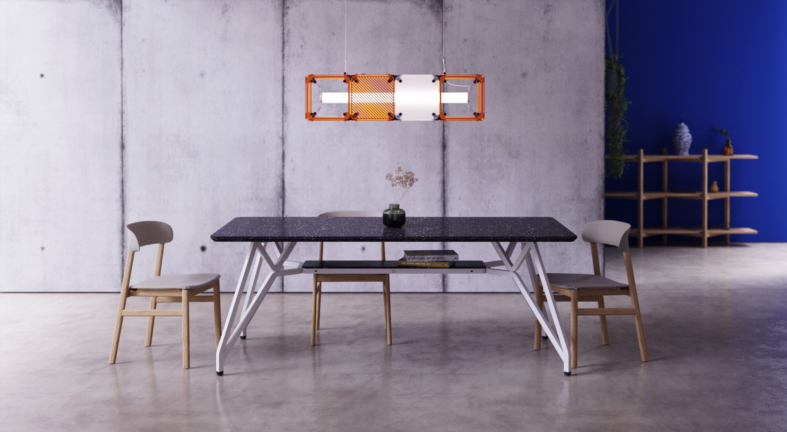 designer pendelleuchte loft beton