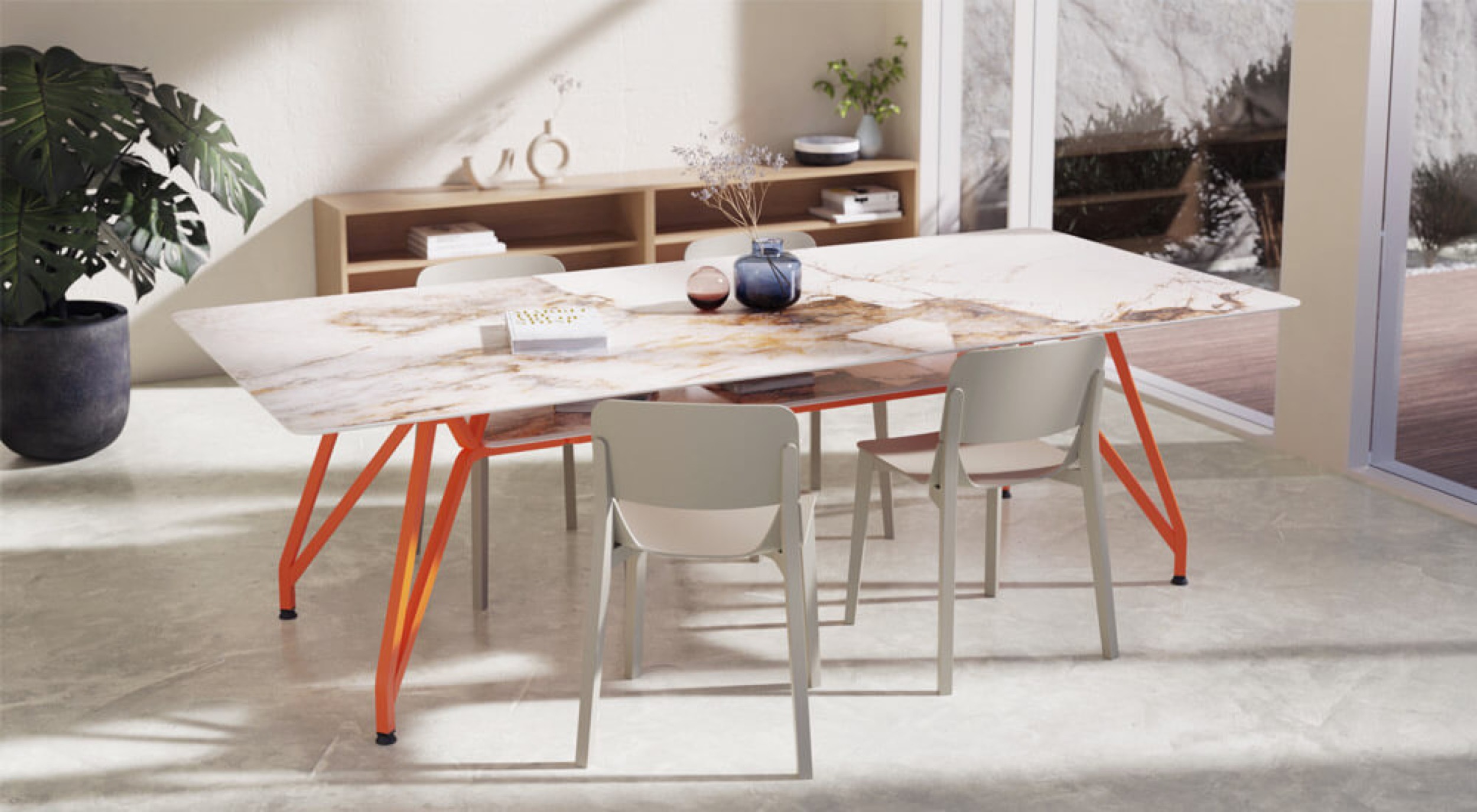 industrial design tisch marmor