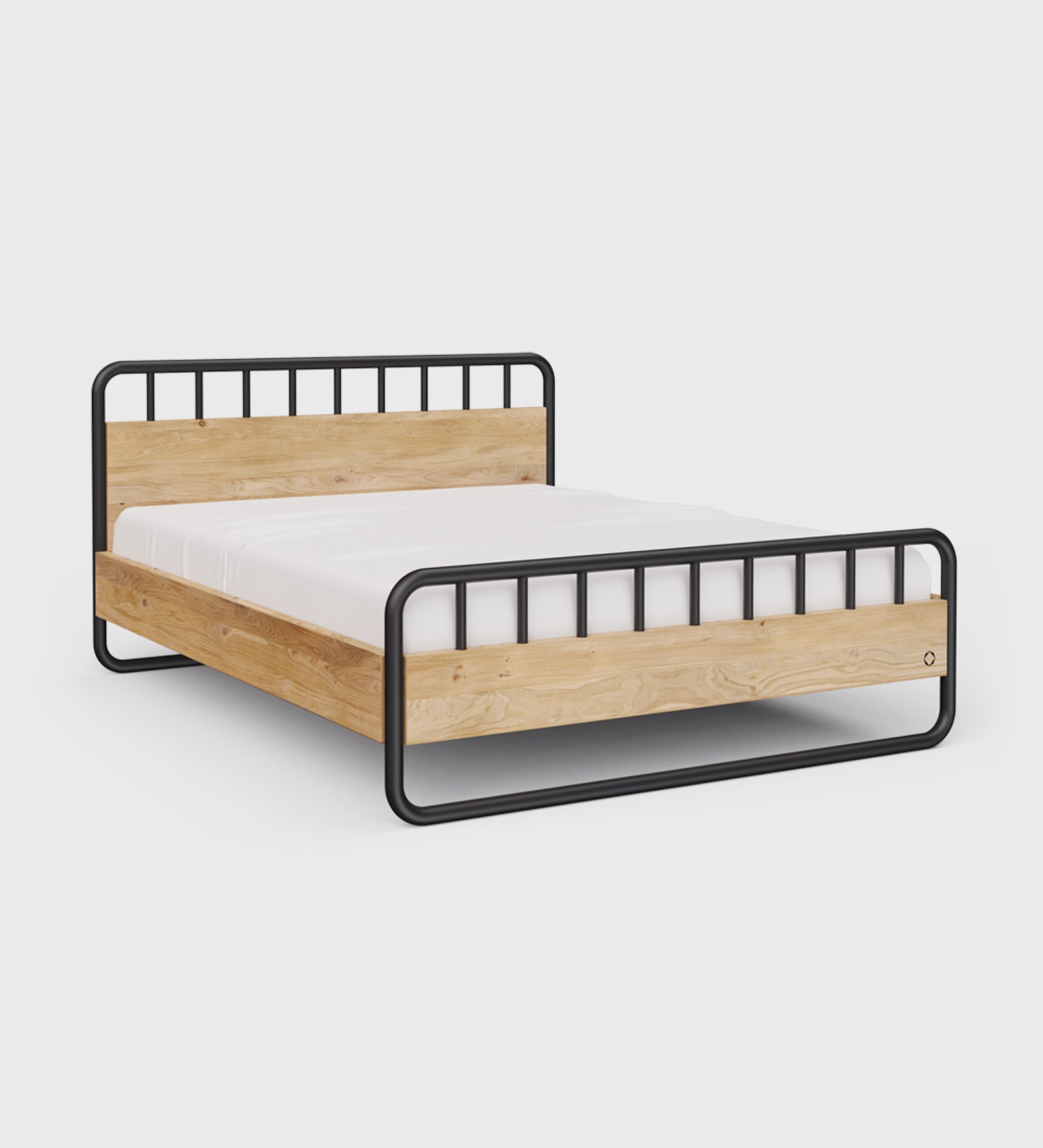 industrie-design-bett-160-schwarz