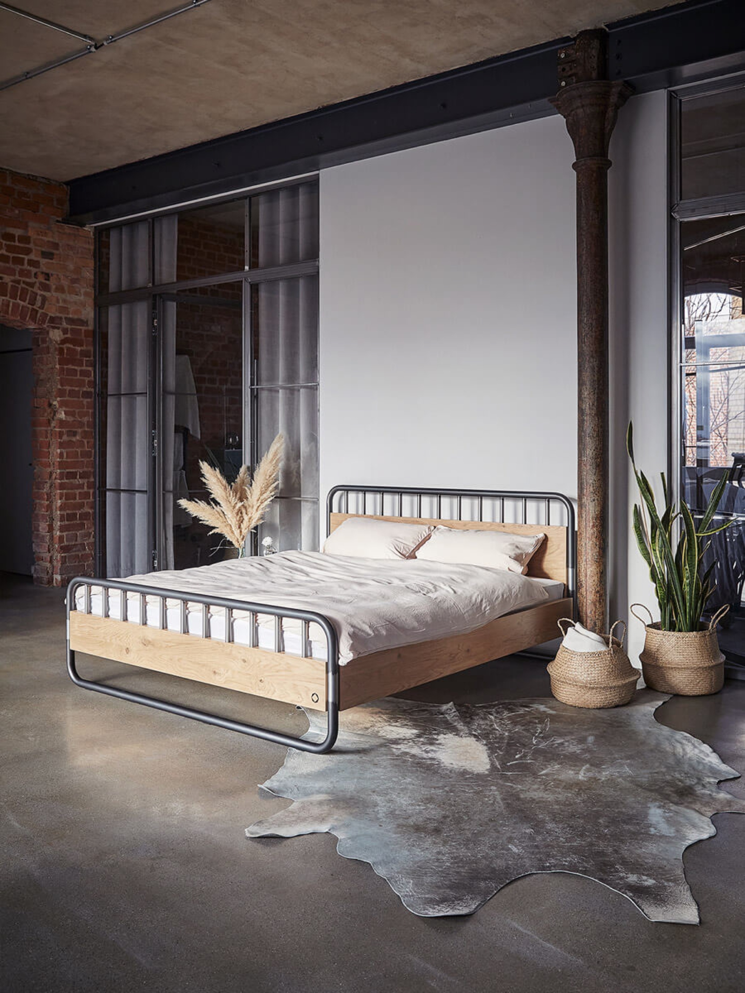 loft-bett-metalrahmen-holz