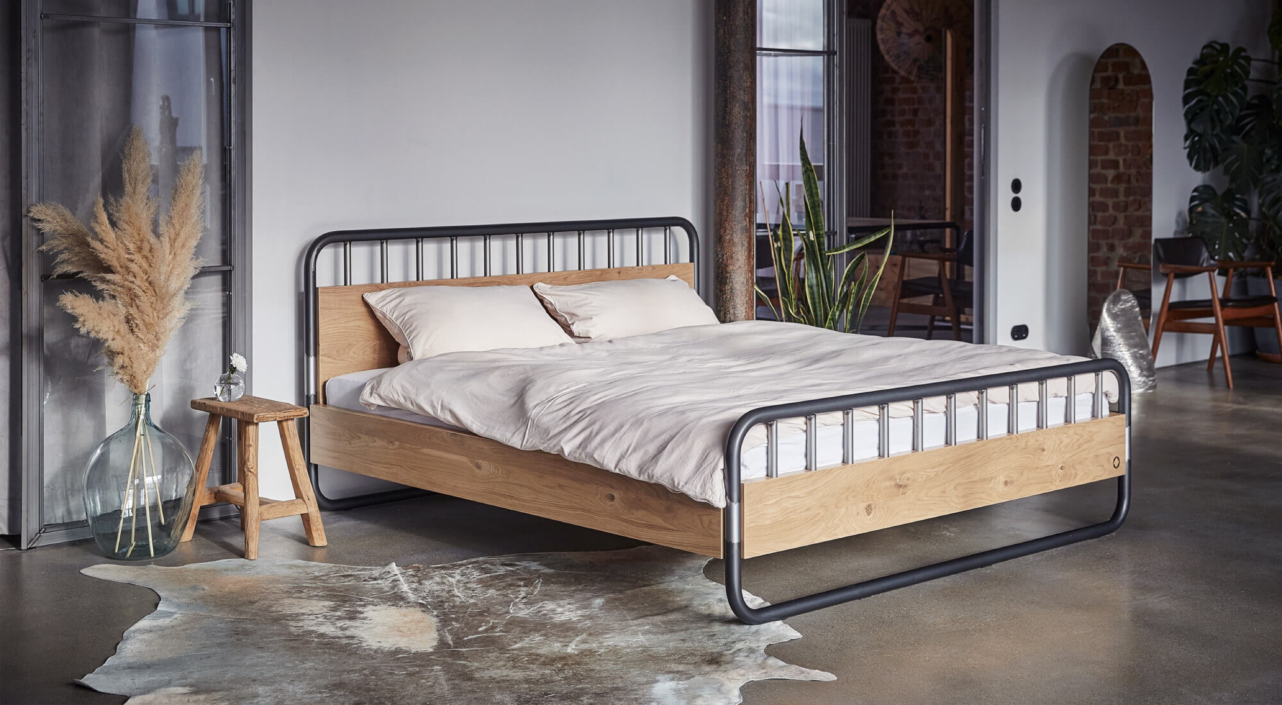 loftdesigns stahl bett